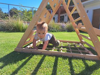 3 stranný bukový Piklerovej trojuholník montessori - 17