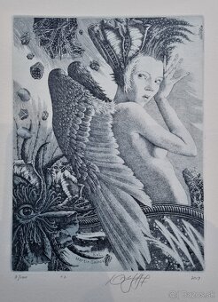 Predám grafické práce Petra Kľúčika a tiež grafiky od iných - 17