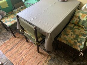 Jedalensky set - stol, lavice a stolicka - 17