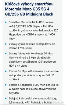 MOTOROLA MOTO G35 5G 4/256Gb Black - 17