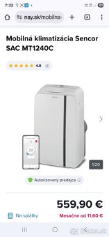 Sencor Wifi Mobilna klimatizácia MT1240C - 17