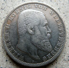 Nemecká ríša - Prusko, Bavorsko, Wurtemberg - striebro 0.900 - 17