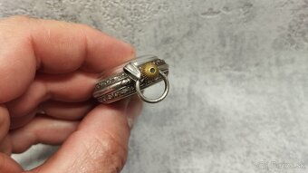 Staré stříbrné kapesní malované hodinky, PACKETOU IHNED - 17