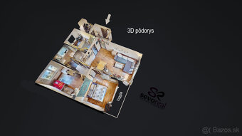 REKONŠTRUKCIA / 3i byt BB / CHABENECKÁ / STARÁ SÁSOVÁ / 3D - 17