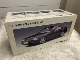 1:18 Mercedes-Benz SL600 V12 (R129) Black - AUTOart - 17