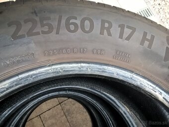 LETNÉ 225/60 R17 99H HANKOOK a CONTI cca 6 mm - OD 50-€/sada - 17