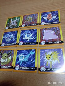 Pokemon samolepky Artbox z roku 1999 - 17