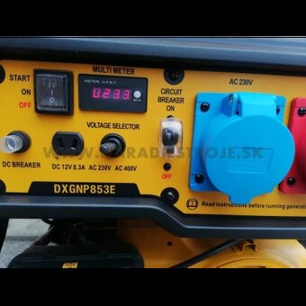 benzínová trojfázová elektrocentrála - 17