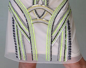 Nové smotanové šaty s korálikmi Miss Selfridge veľ.44 - 17