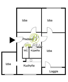 DOBRÁ LOKALITA 4-izb. byt s loggiou na Nejedlého ul. v Dúbr - 17
