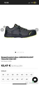 ARDON Xlight yellow ultraľahké bezpečnostná obuv - 17