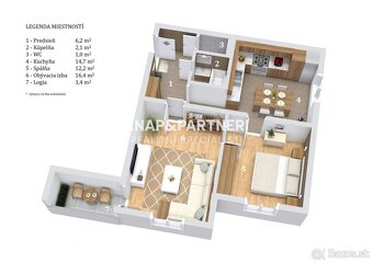REZERVOVANÉ - 2 IZBOVÝ BYT S BALKÓNOM, 54m2,MATICE SLOVENSKE - 17