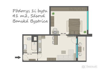 REKONŠTRUKCIA / 1,5i byt BB / 41 m2 / LOGGIA / VÝHĽAD - 17