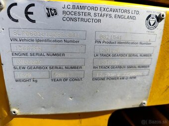 Minibáger JCB 8015, váha 1620kg, 2 lyžice. - 17