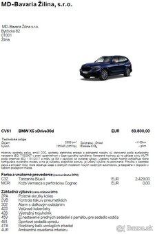 BMW X5 30d, 2020, LED, HK, M-packet, Záruka - 17