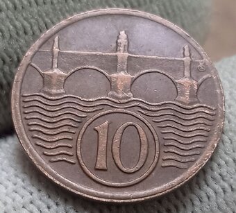 Československé  medené 10haliere. - 17