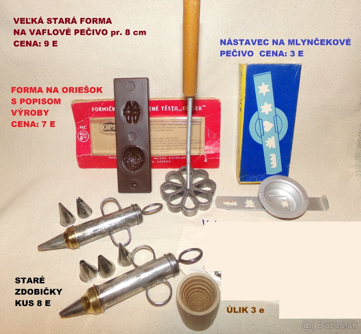 RETRO FORMIČKY, KOŠÍČKY, VANIČKY, ORIEŠKY, VYKRAJOVAČKY - 18