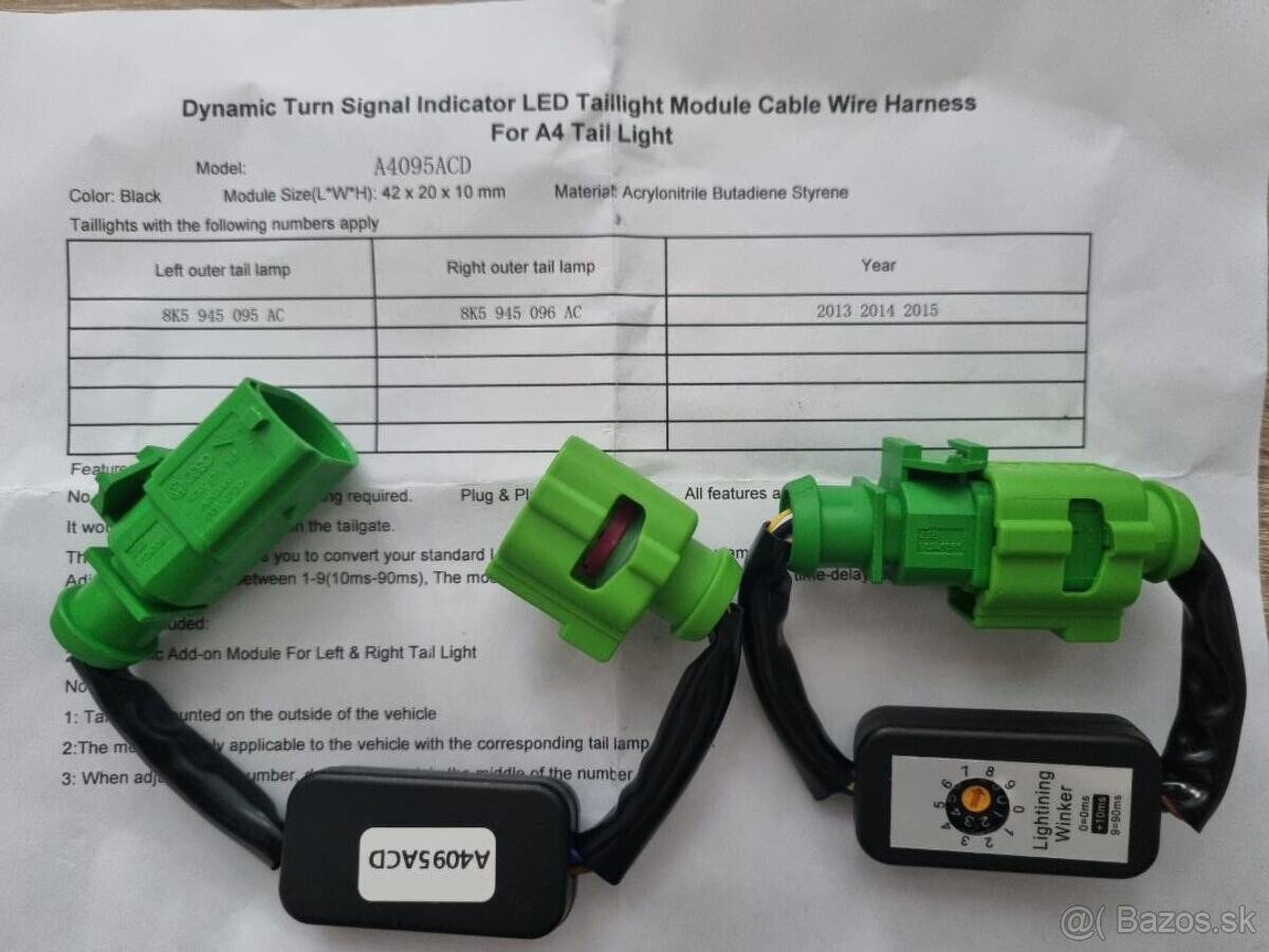 LED Moduly zadné dynamické smerovky Audi led modul - 18