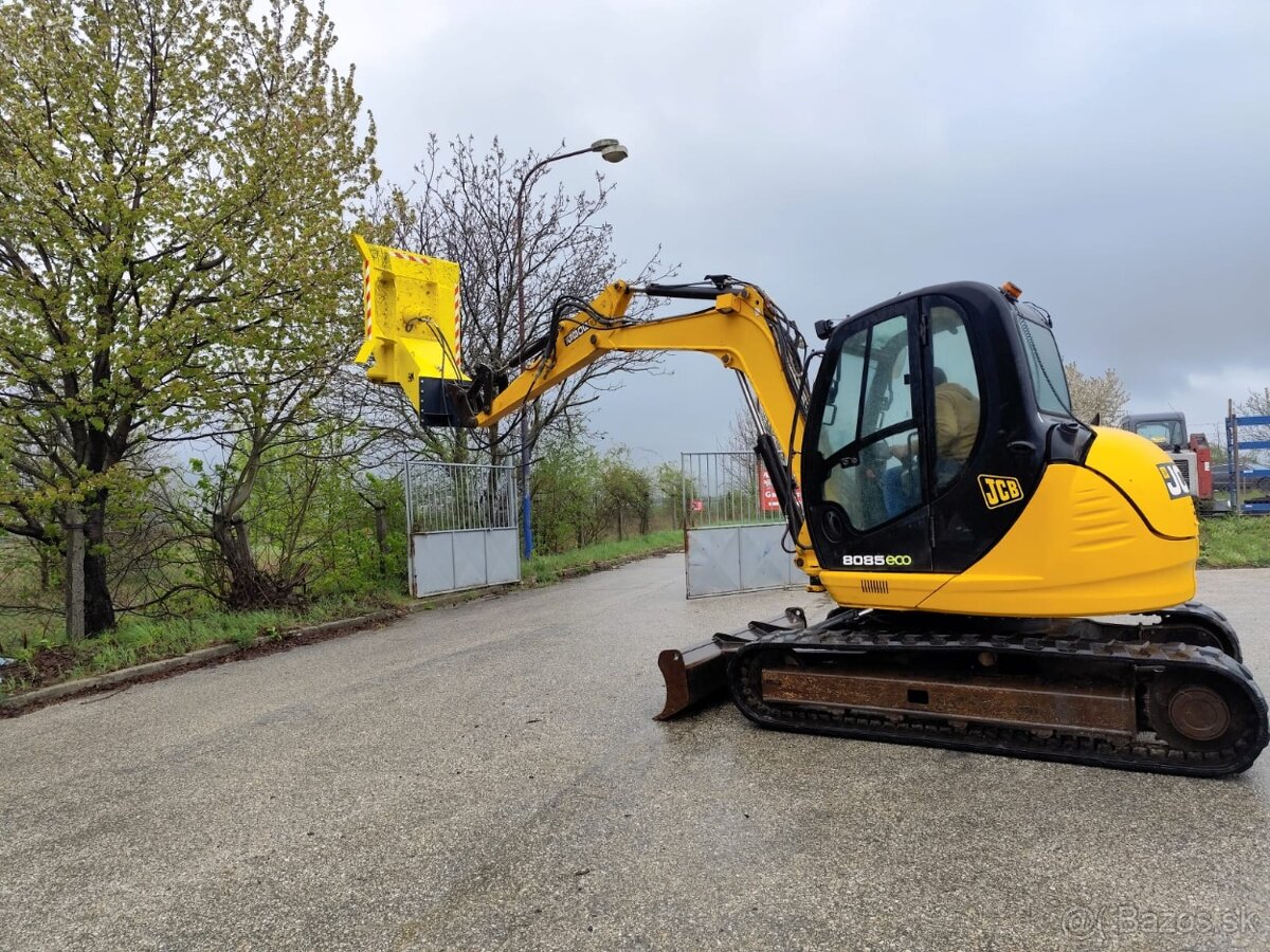 Bager JCB 8085. Klima, 2x lyžica, kosačka. - 18