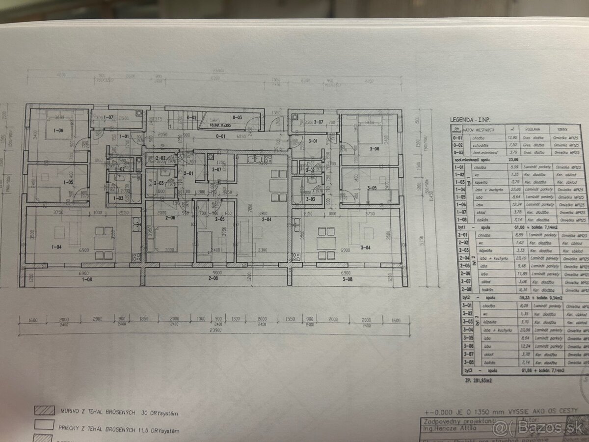 Moderný 3-izbový byt 59,14m2+balkón 9,72m2 v Gačíkove - 18