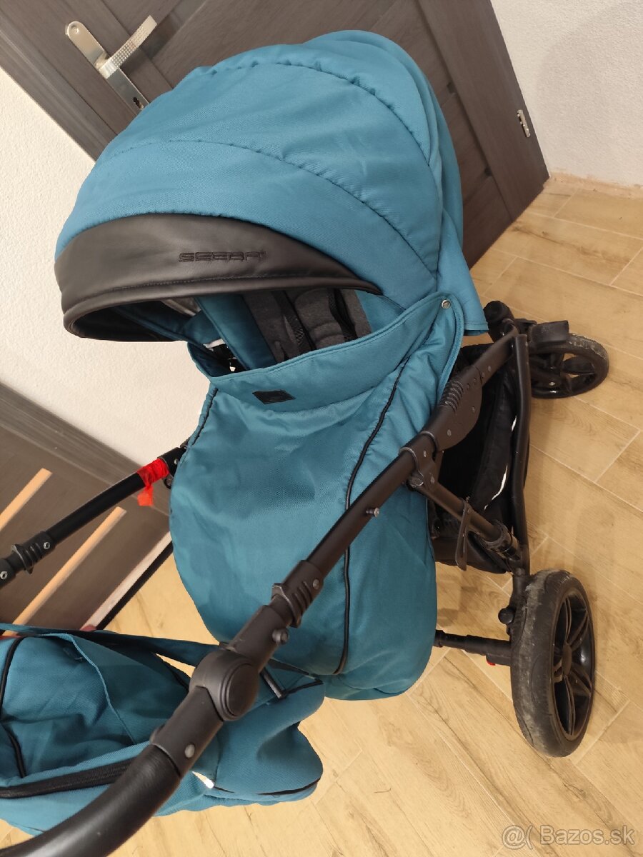 Seeba Art tmavozeleny kočík 2kombinacia - 18