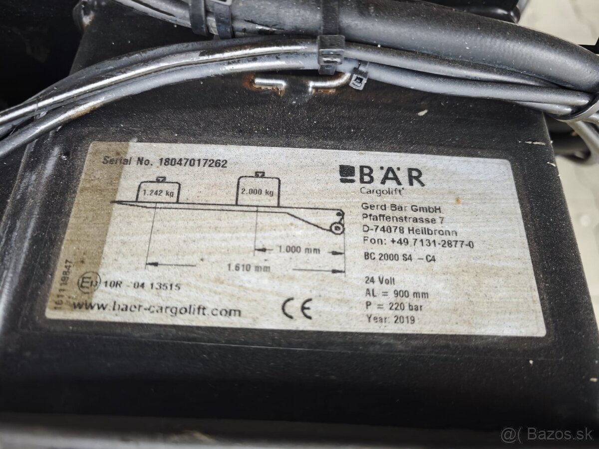 DAF LF 260, 16t, 1x shrnovačka, 18 palet, čelo - 18