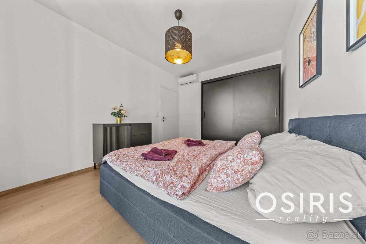 Klimatizovaný 2 izbový byt s terasou v Eurovea Tower, 1x par - 18