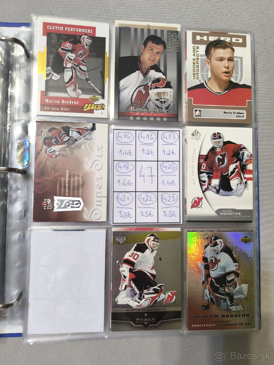 Hokejové kartičky - Martin Brodeur 2 - 18