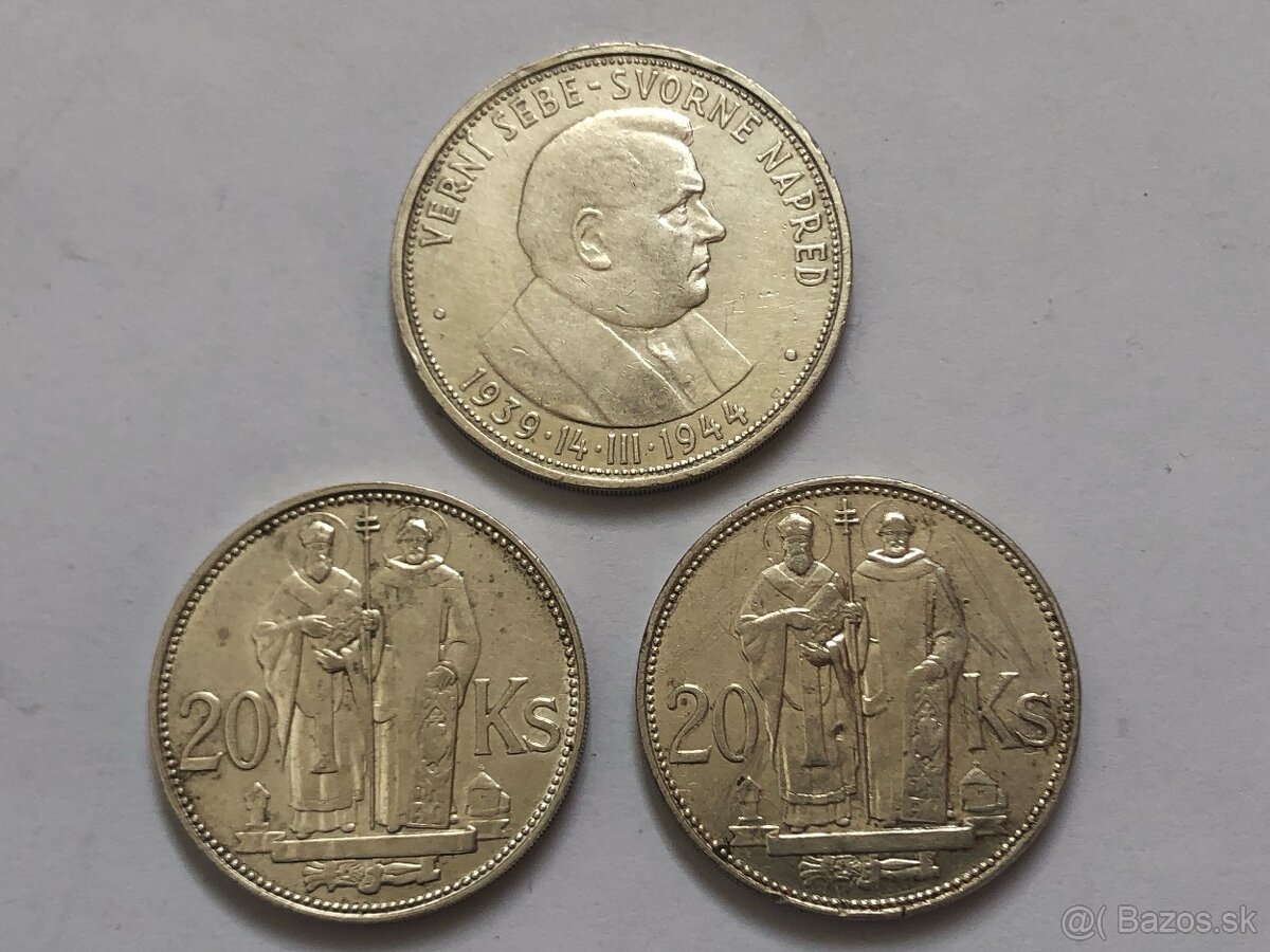 Slovenske CSSR CSFR Rakuske strieborne mince UNC a Circ - 18