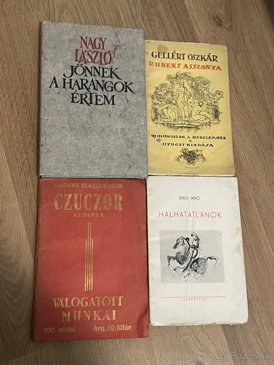 Knihy staré maďarské 1 - 18