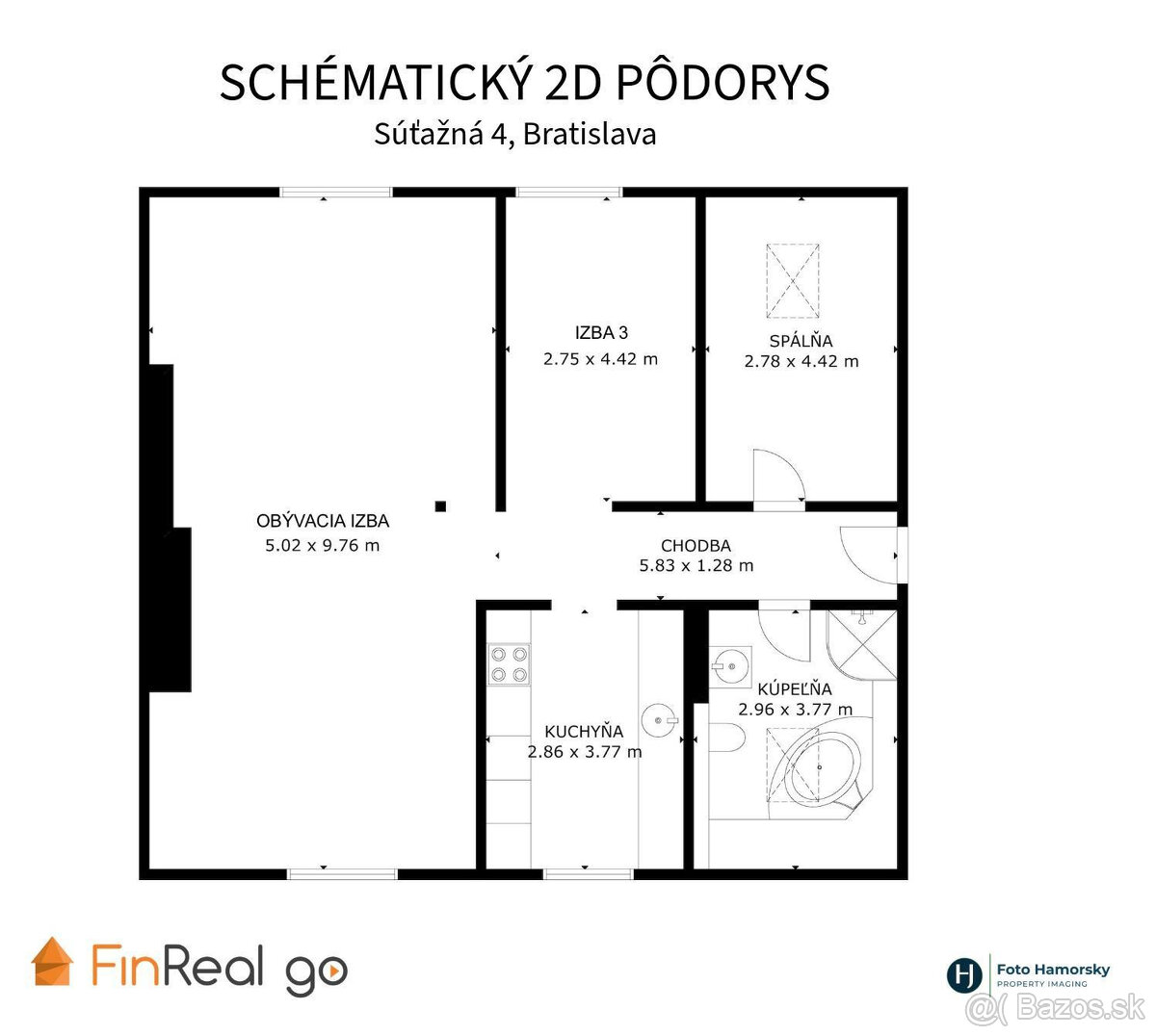 PREDAJ - podkrovný 3-izbový byt na Nivách - 500 bytov, Súťaž - 18