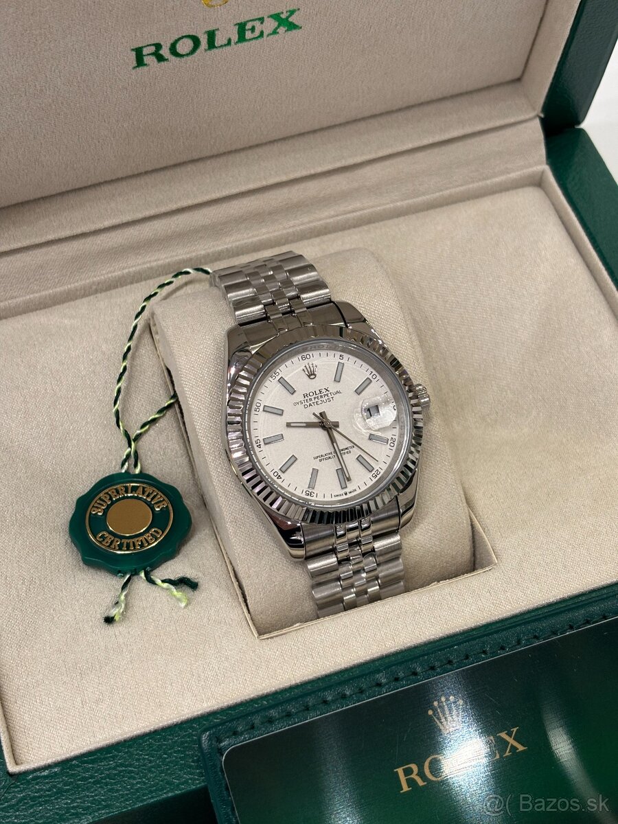 Rolex Datejust Biele, Nové, 40mm - 18