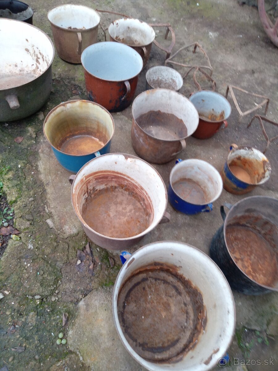 Plech a smalt nadoby - 18