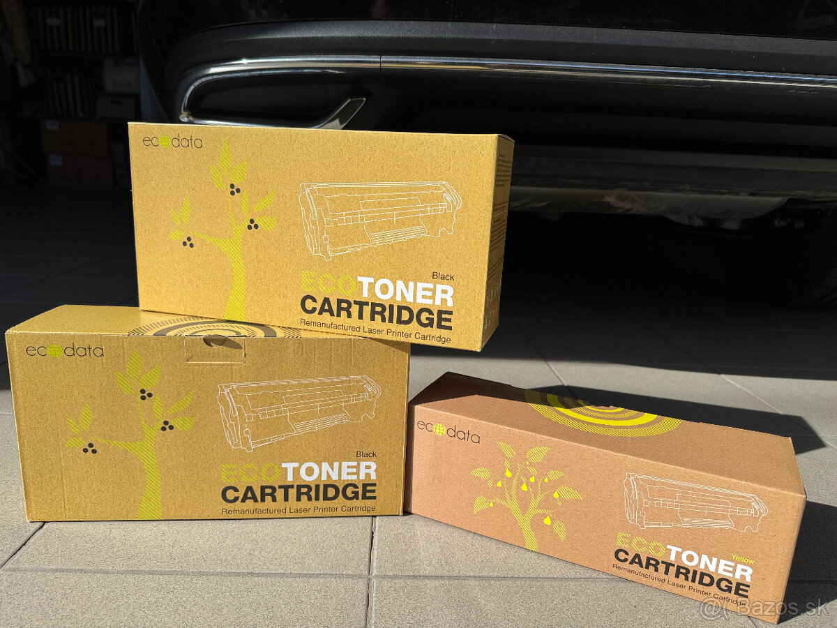 Eco Toner Cartridges - 2 ks čierna a 1 ks žltá - 18