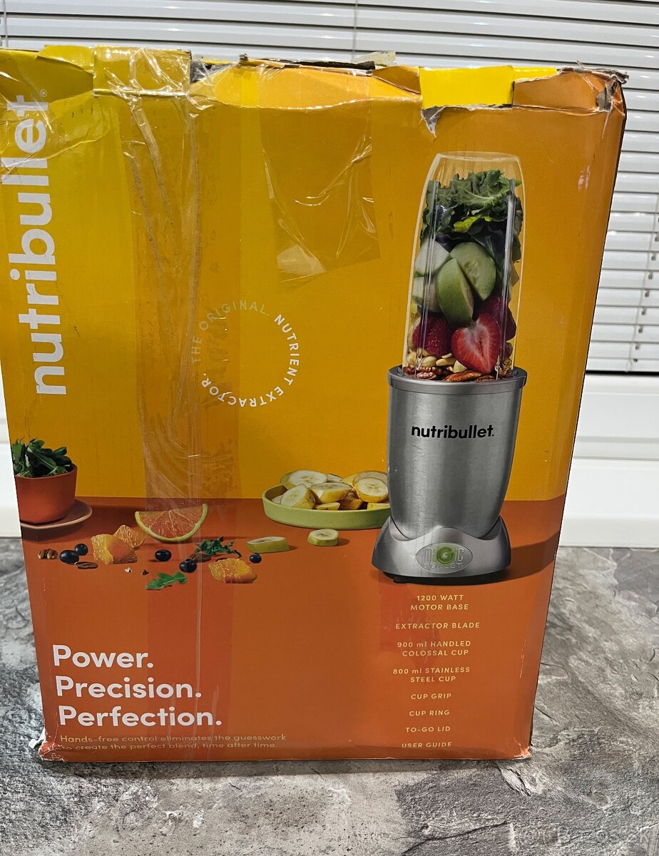 Nový NutriBullet 01410 radu 1200w, nerezová oceľ - 18