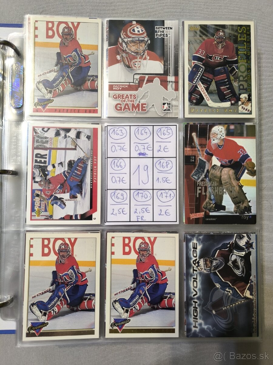 Hokejové kartičky - Patrick Roy 1 - 18