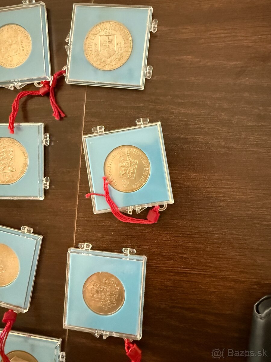 strieborne mince prof - 18