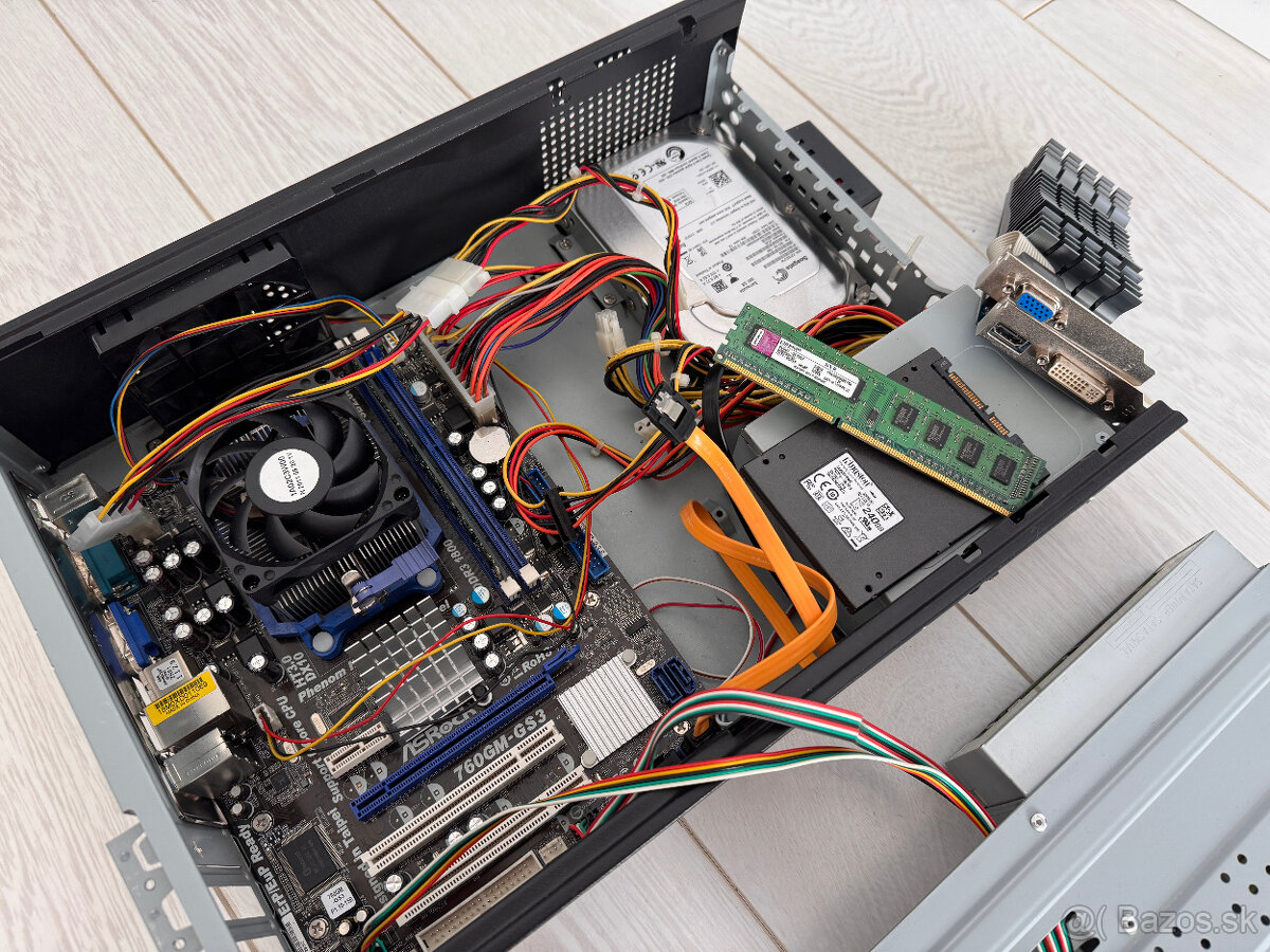 Kancelársky počítač AMD Phenom II, 4GB, ASUS Geforce 210 - 18