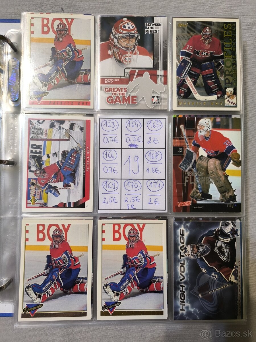 Hokejové kartičky - Patrick Roy 1 - 18