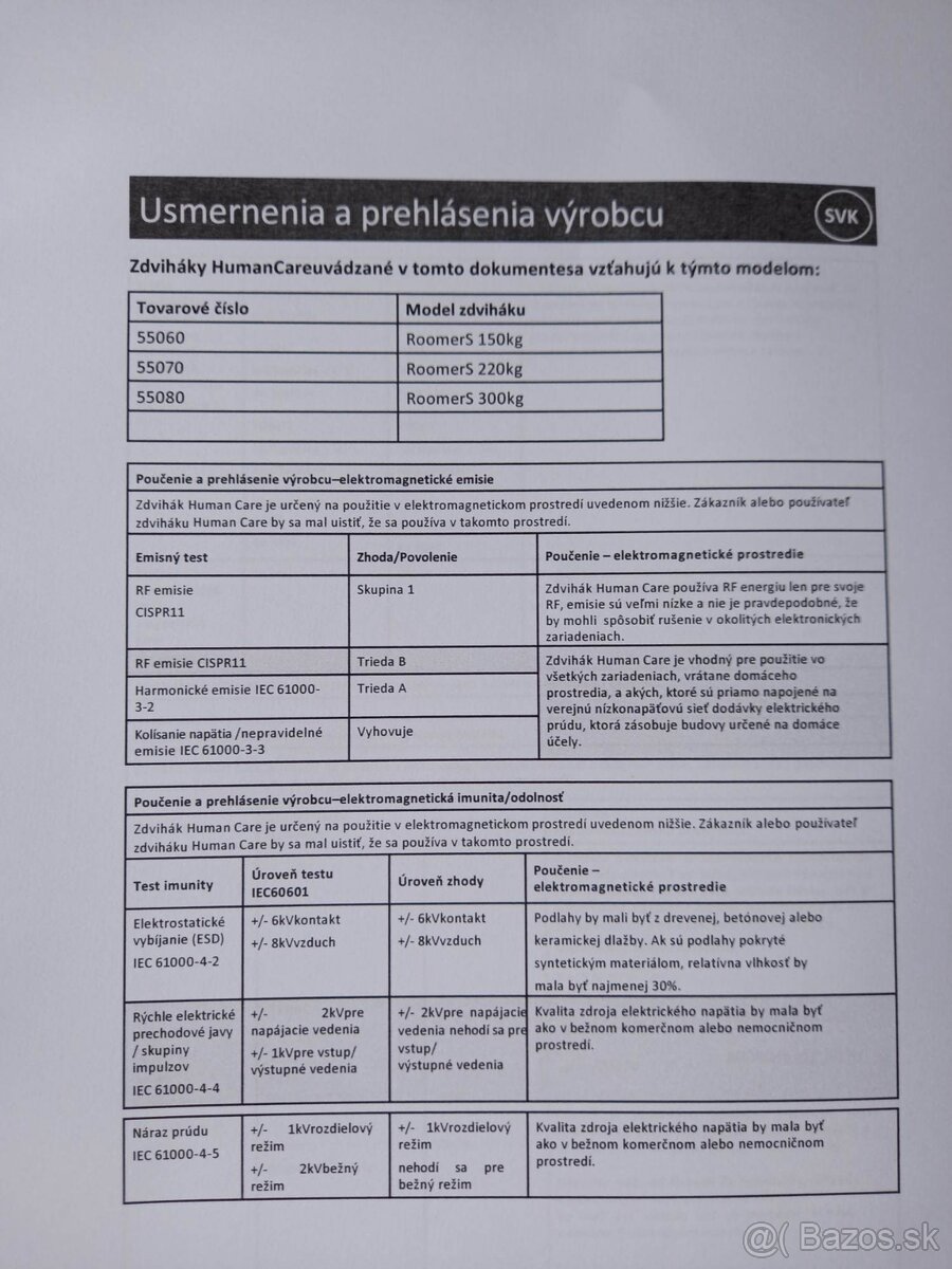 Stropný zdvihák pre imobilných - 18