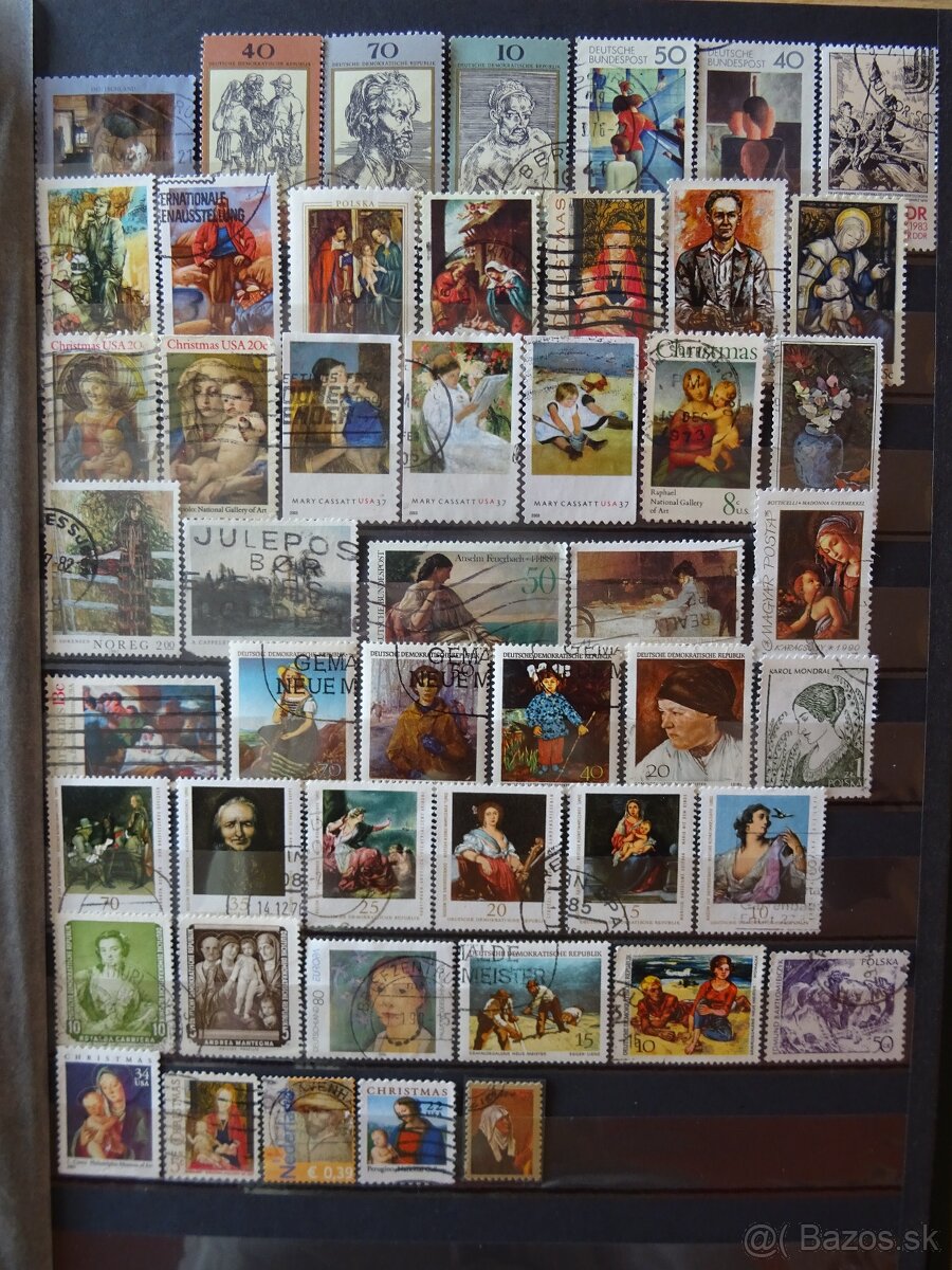 Pekná zbierka známok UMENIE 2 - 18