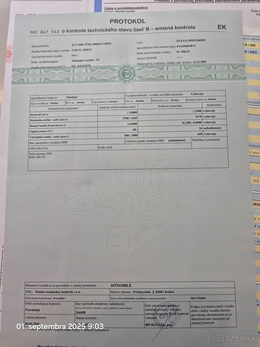 Predám Iveco Eurocargo ML150E24 valník - 18