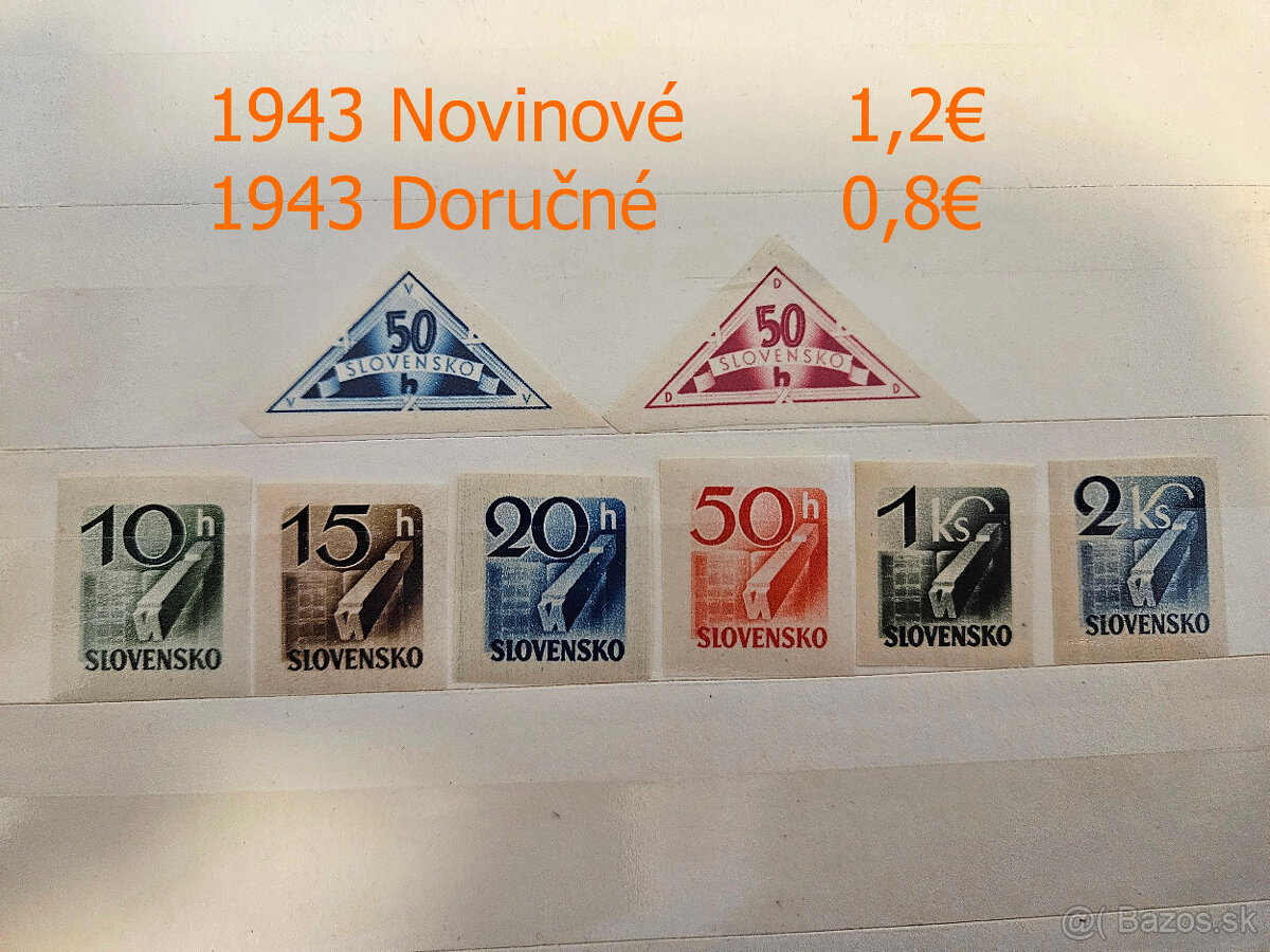 poštové známky Slovenský štát - 18