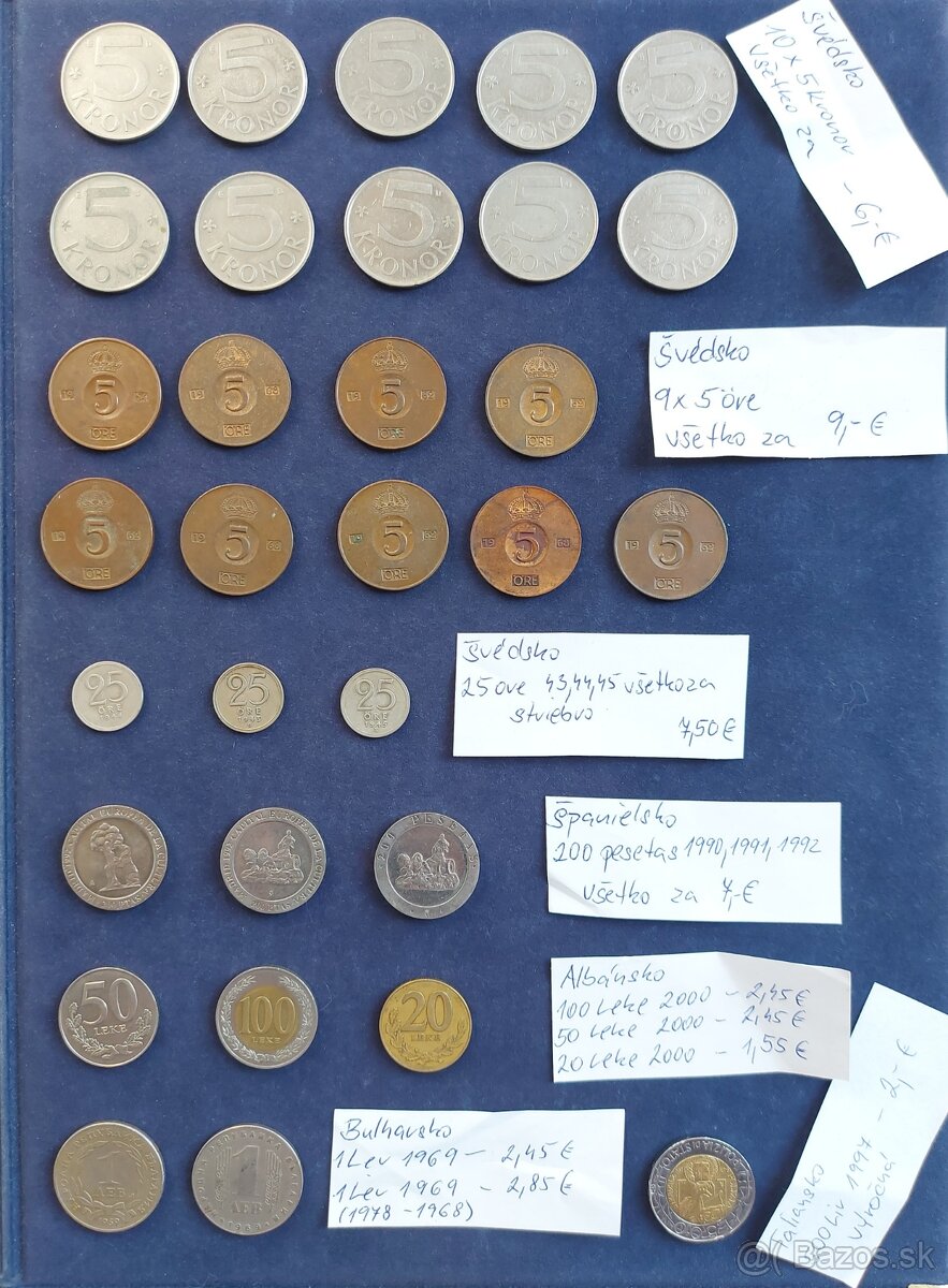 Zbierka mincí - Ázia, Afrika, Indonézia, Latinská Ame (dopl) - 18