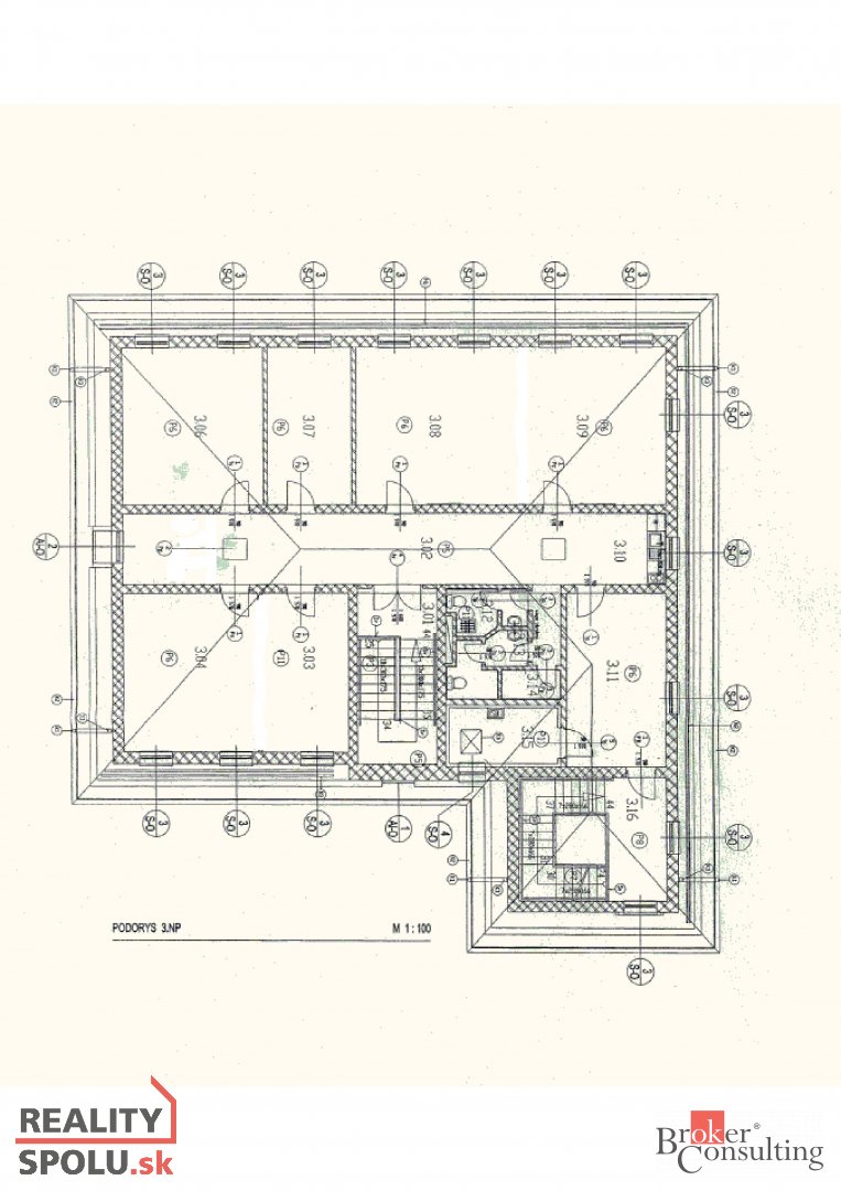 Reprezentatívne kancelárie 415 m² na prenájom – Nobelova uli - 18