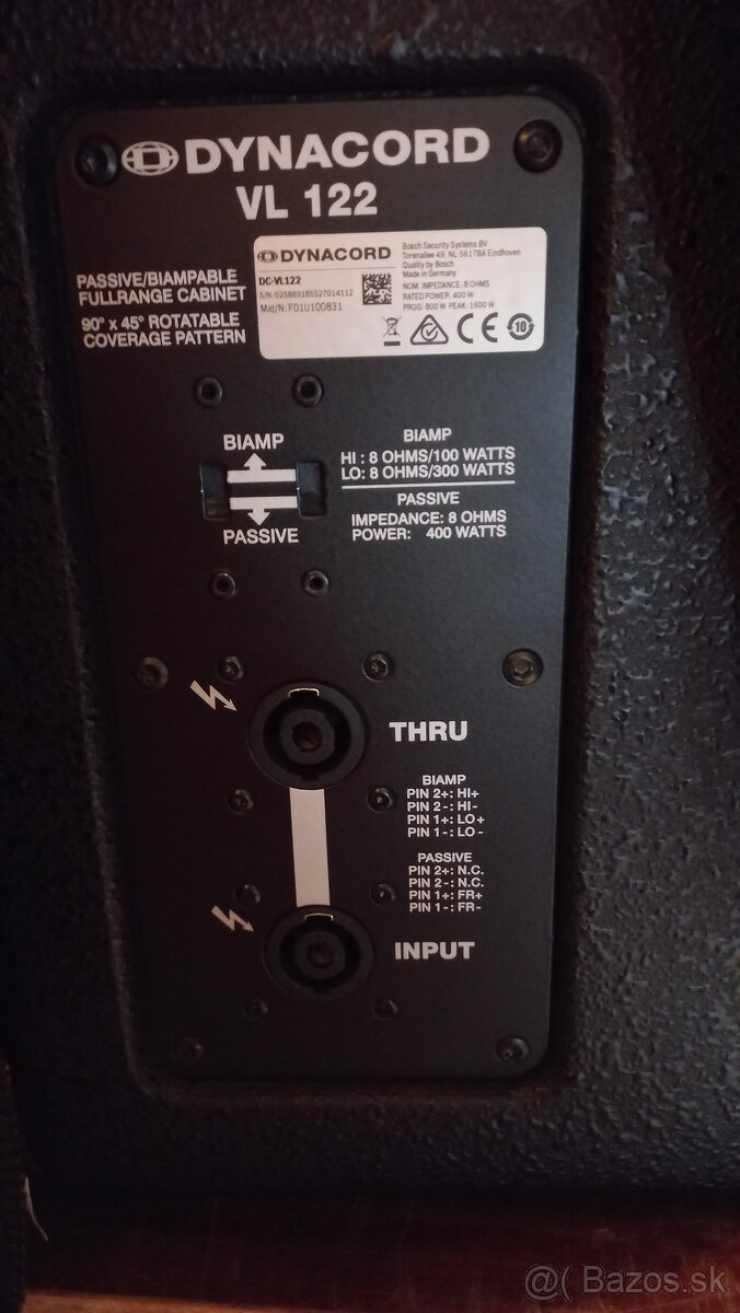 Dynacord VariLine 212, Sub 18, VL 122, L 3.600 FD - 18