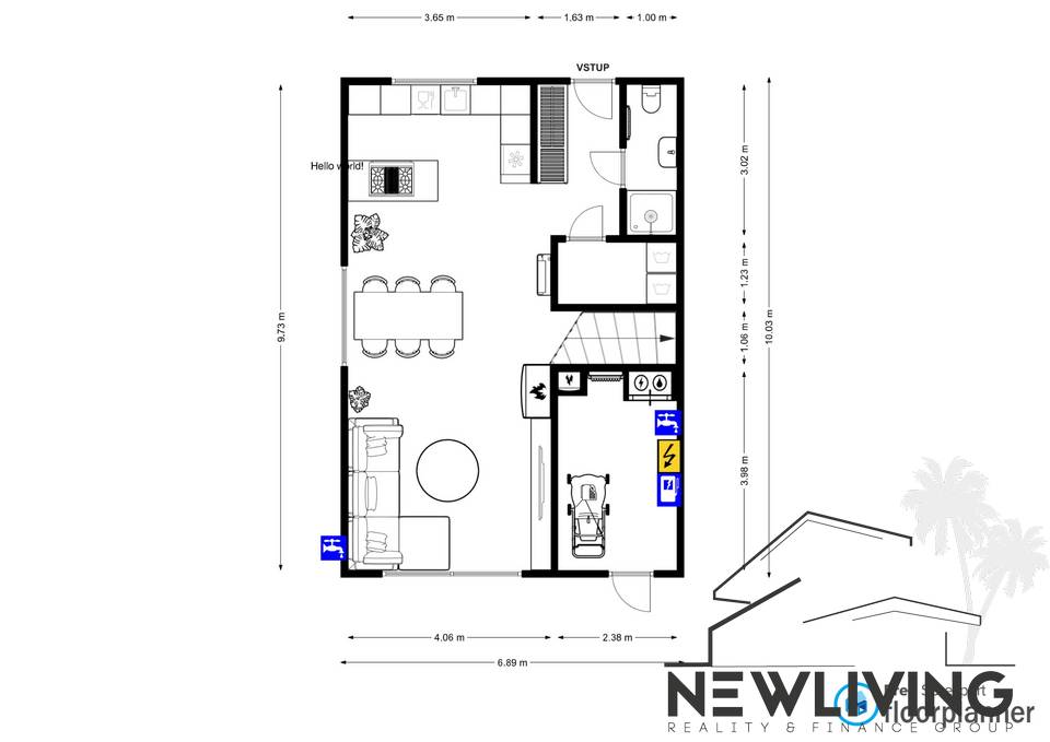 Na prenájom 4iz. nadštandardná novostavba RD s garážou v obc - 18