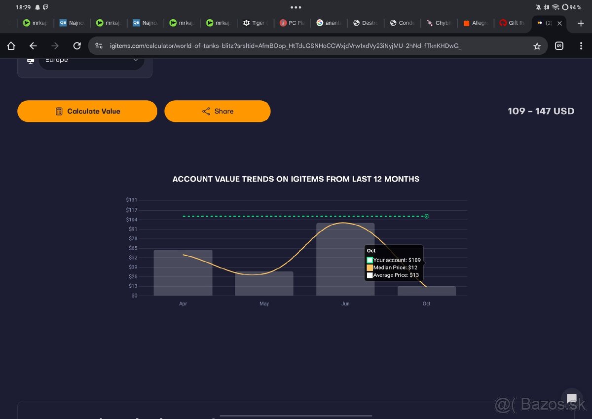 World of Tanks Blitz účet - 18