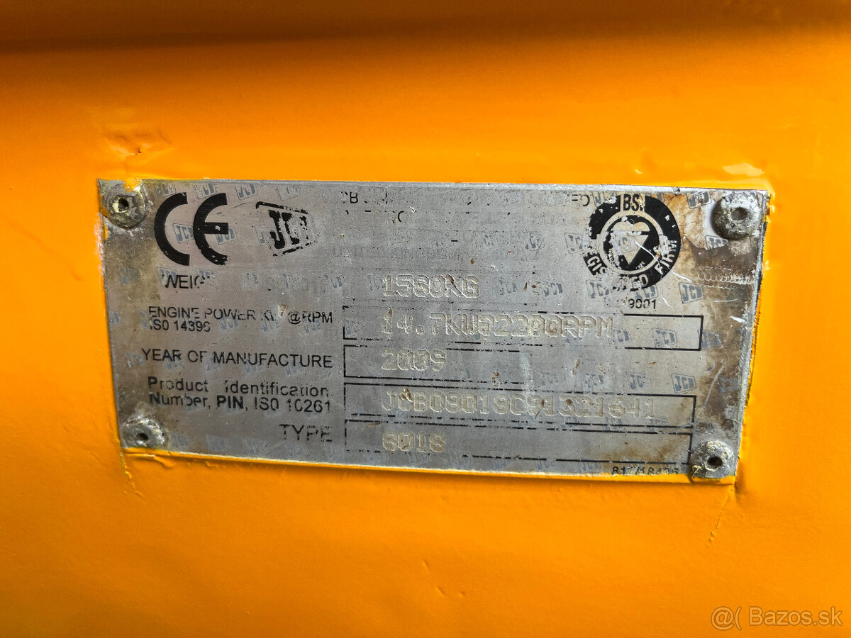 Minibager minirypadlo JCB 8018 CTS Gravemaster, Takeuchi Cat - 18