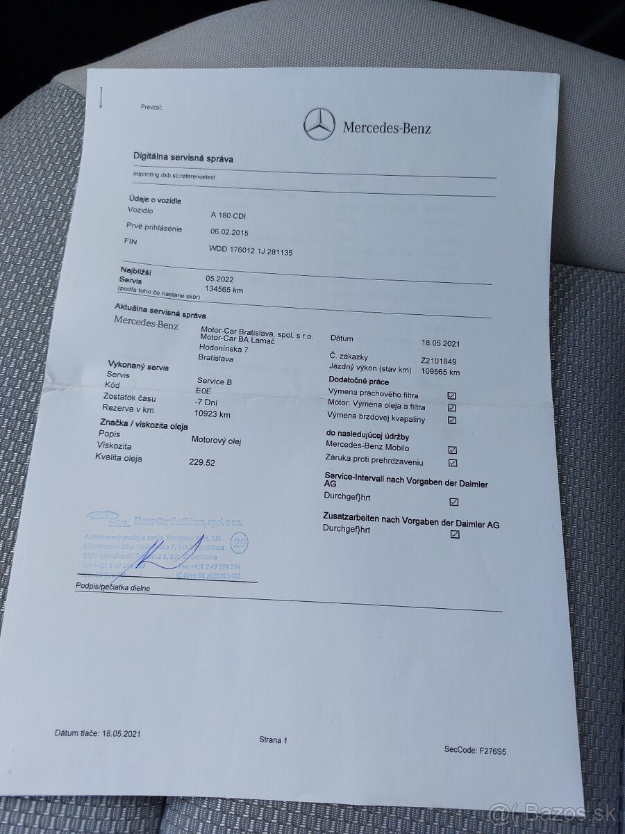 Mercedes-Benz A trieda 180 CDI BlueEFFICIENCY Style - 18